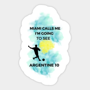 Argentine 10 Sticker